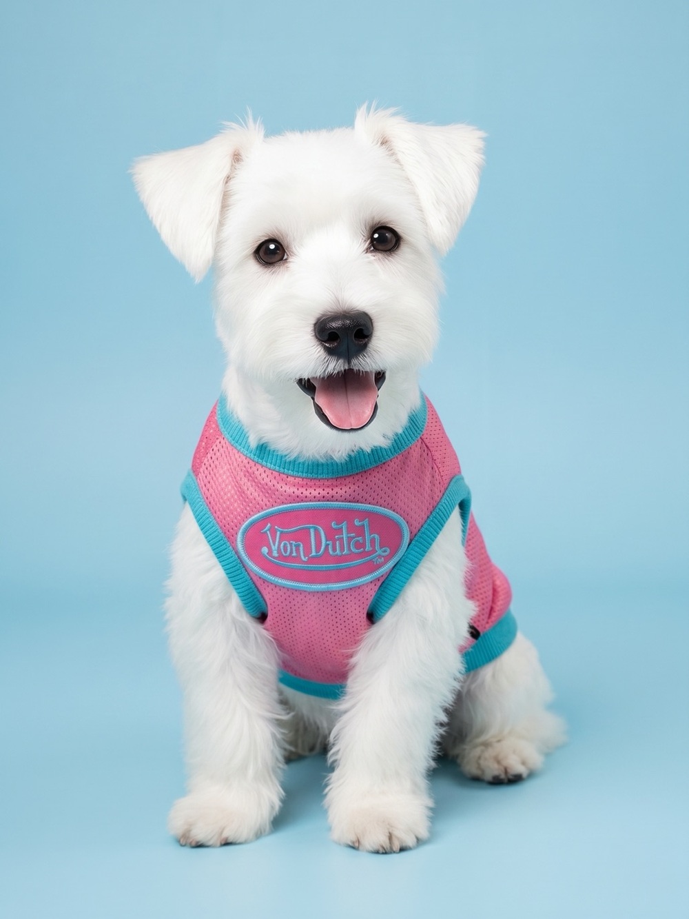 VON Dutch Dog Spring Clothes Pet Puppy Costume Dog Cat Sports Apparel topBarbie